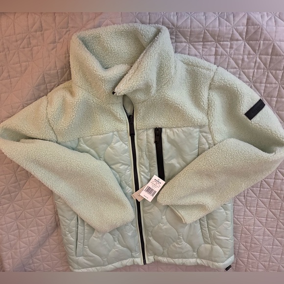 Koolaburra By UGG Jacket Size M Ladies Mint Green Coat Zip-Up NEW Puffer Medium! - Picture 7 of 14